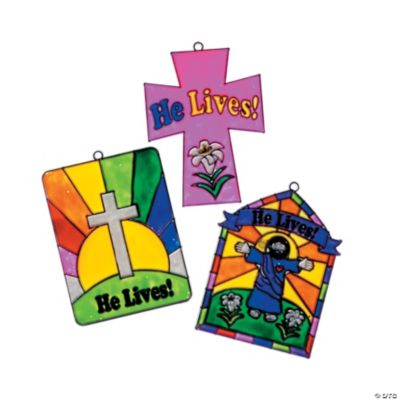“He Lives” Sun Catchers