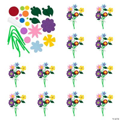 SelfAdhesive Flower Bouquet Craft Kit Oriental Trading
