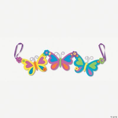 Self-Adhesive Spring Butterfly Garland Craft Kit