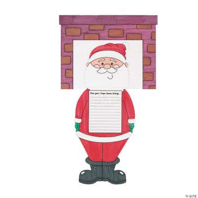 Color Your Own Santa Down The Chimney Stories Craft Kit