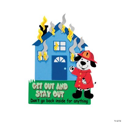House Fire Safety Magnet Craft Kit