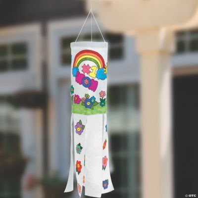 Color Your Own Mother’s Day Canvas Windsocks