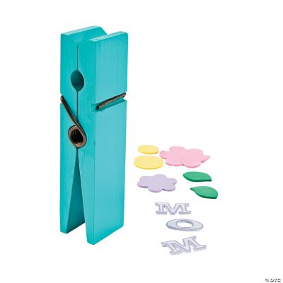 Mom Clothespin Note Holder Craft Kit Oriental Trading