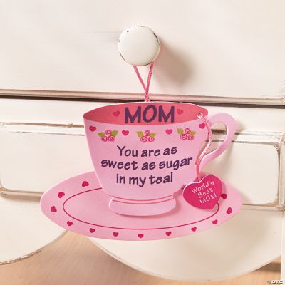 Mom Tea Cup Ornament Craft Kit Oriental Trading