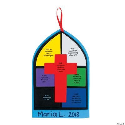 “Colors Of Faith” Stained Glass Window Craft Kit
