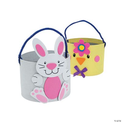 Easter Animal Self-Adhesive Basket Craft Kit