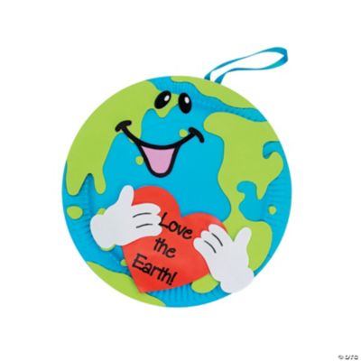 “Love The Earth” Paper Plate Decorations Craft Kit