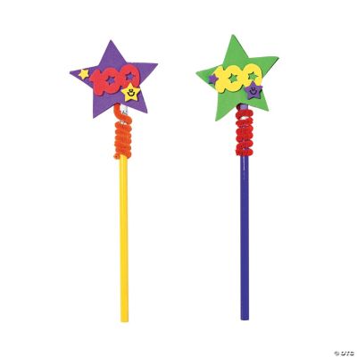 “100th Day Of School” Pencil Topper Craft Kit
