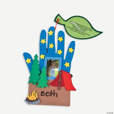 Camp Handprint Photo Frame Ornament Craft Kit