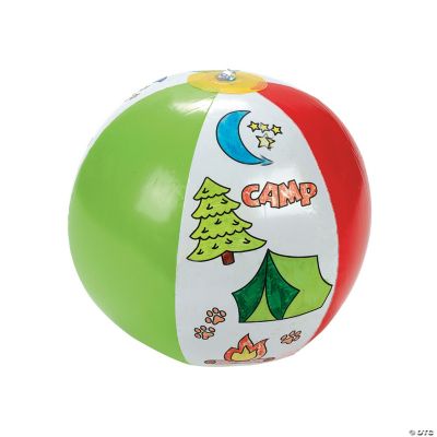 Color Your Own “Camp” Beach Balls