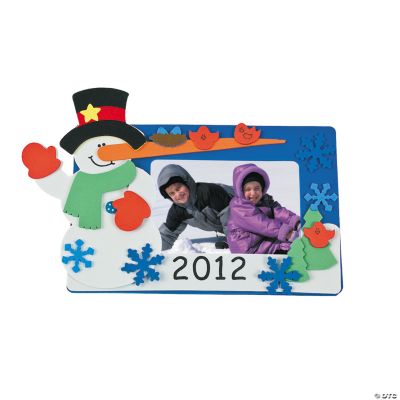 “2012” Snowman Photo Frame Magnet Craft Kit
