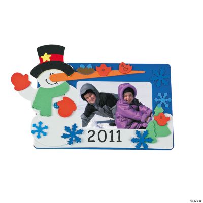 “2011” Snowman Photo Frame Magnet Craft Kit