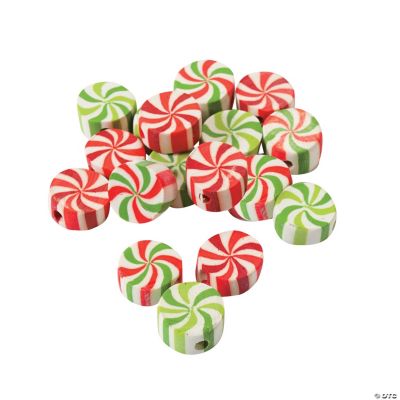 Peppermint Beads - 12mm