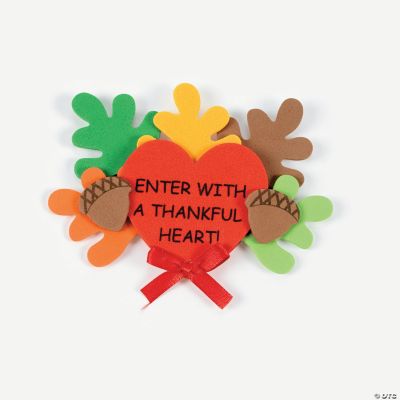 Thankful Heart Foam Magnets