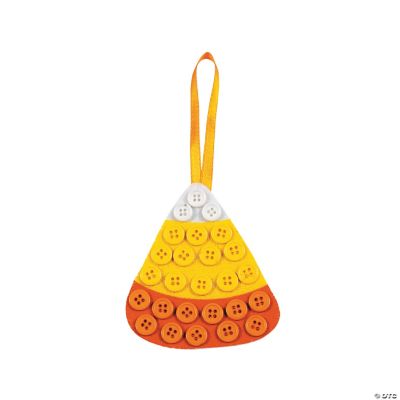 Candy Corn Button Ornament