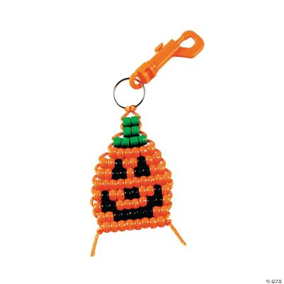 Pumpkin Pony Bead Clip Craft Kit