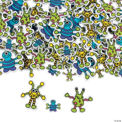 500 Silly Monster Self-Adhesive Foam Shapes