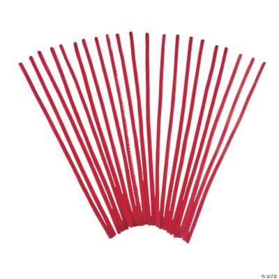 Chenille Stems - Red