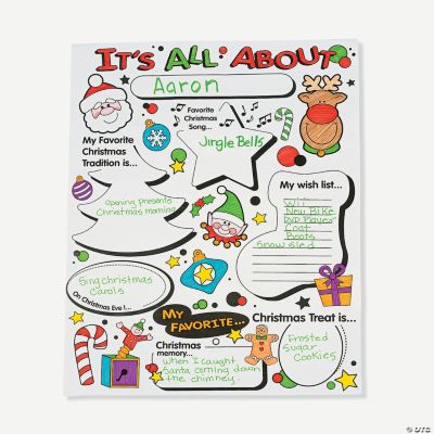 Color Your Own “All About Christmas” Posters