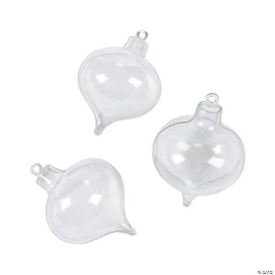DIY Ornate-Shaped Clear Ornaments