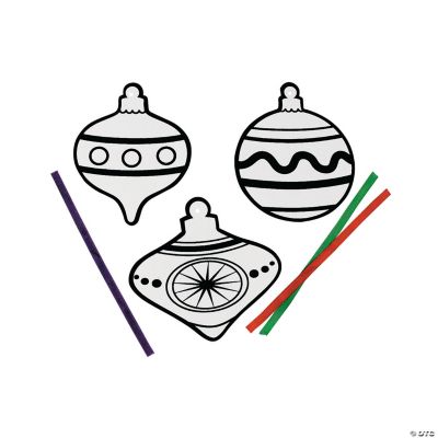 Color Your Own Fuzzy Ornaments