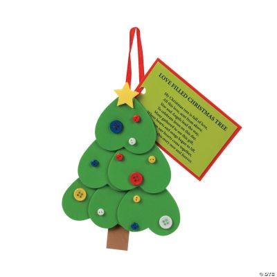 Heart Christmas Tree Ornament With Poem Craft Kit