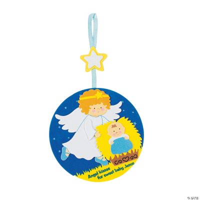 Angel Kissing Baby Jesus Ornament Craft Kit