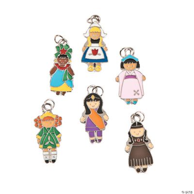 Kids Around The World Enamel Charms