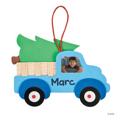 Christmas Tree Truck Photo Frame Ornament Craft Kit