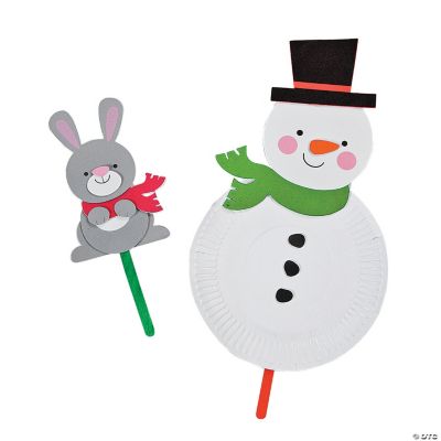 Paper Plate Chubby Snowman Craft Kit