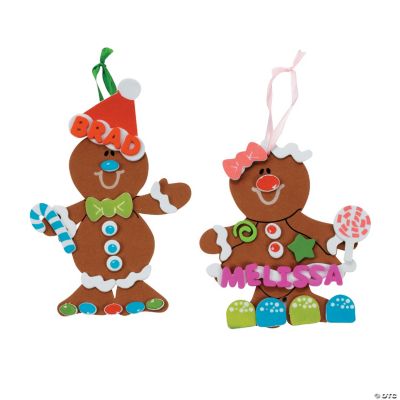 Fabulous Foam Gingerbread Ornaments