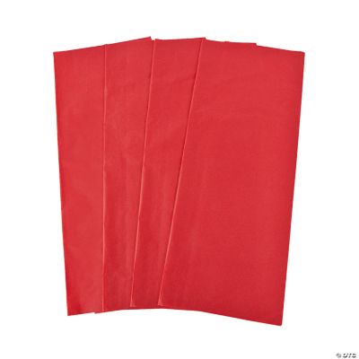 60 Red Tissue Paper Sheets