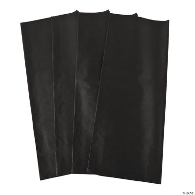 60 Black Tissue Paper Sheets
