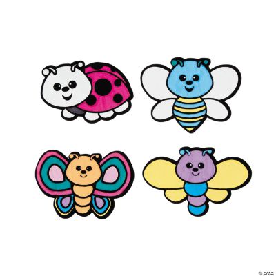 Color Your Own Bug Fuzzy Magnets