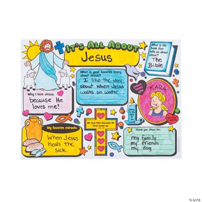 Color Your Own “It’s All About Jesus” Posters
