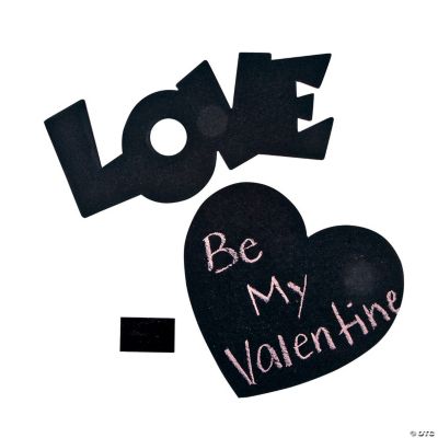 Valentine Chalkboard Shape Magnets