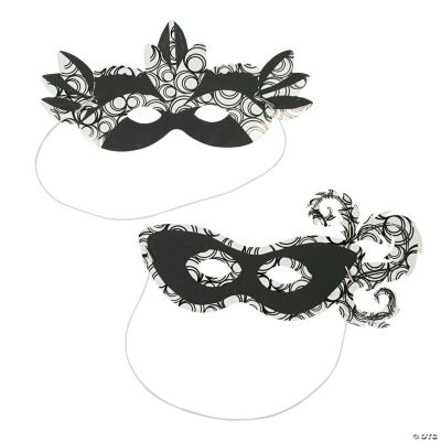 Magic Color Scratch Mardi Gras Masks