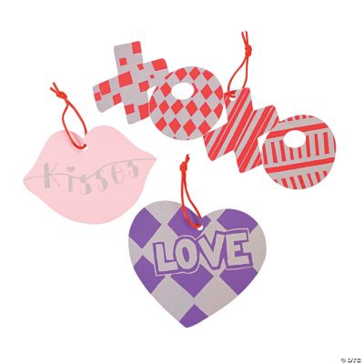 Colored Magic Color Scratch Valentine Ornaments