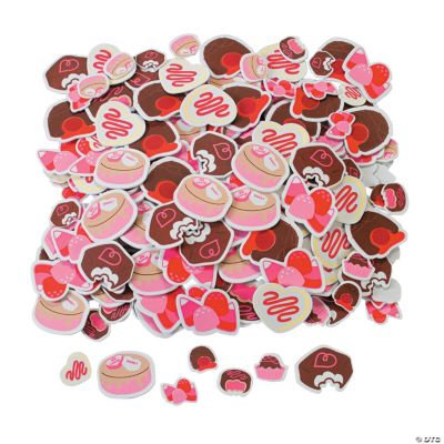 Valentine Chocolate Self-Adhesive Shapes