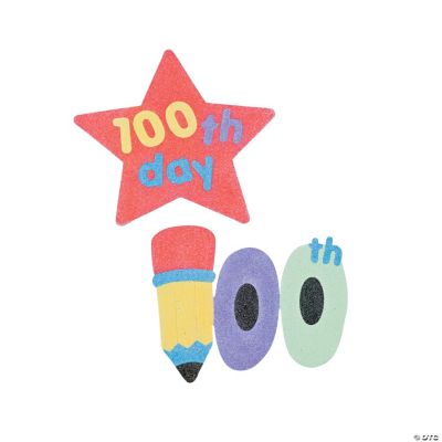“100th Day Of School” Sand Art Magnet Craft Kit