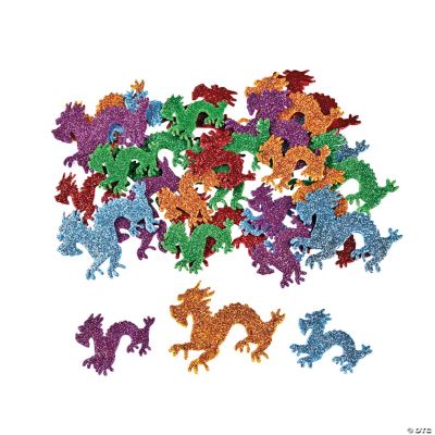 Chinese New Year Glitter Dragon Foam Shapes