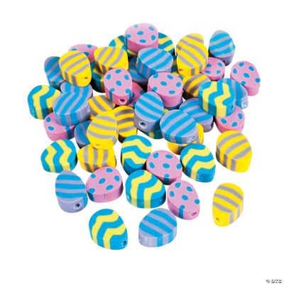 Clay Easter Egg Beads - 12mm