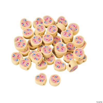 Heart Cookie Beads - 12mm