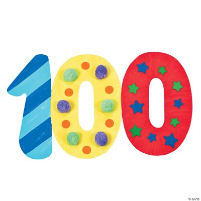 DIY Giant “100” Cutouts