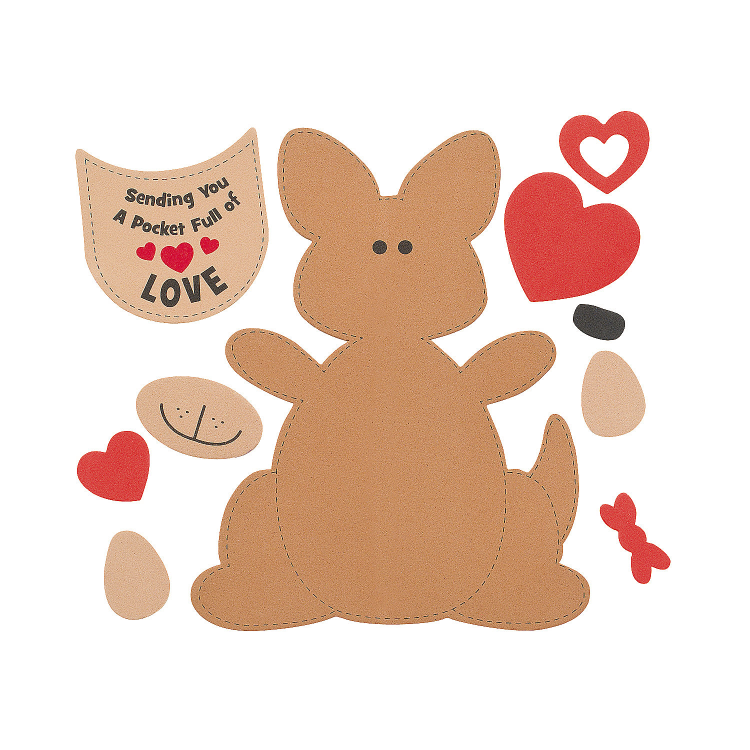 Pocket Full of Love Kangaroo Valentine Craft Kit1500 x 1500