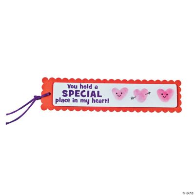 Heart Thumbprint Bookmarks Craft Kit