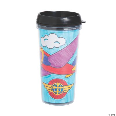 Color Your Own Awesome Adventure Travel Cups