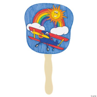 Color Your Own Up & Away Fans