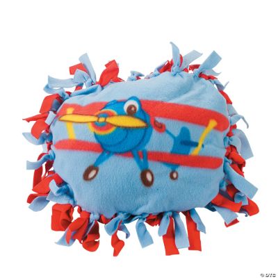 Airplane Fleece Tied Pillow Craft Kit
