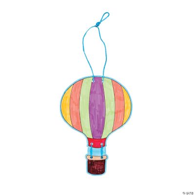 Color Your Own Hot Air Balloon Slider Craft Kit
